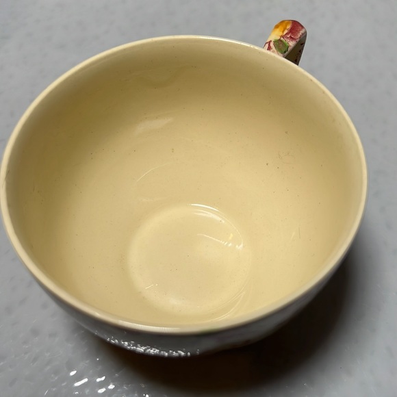 Vtg Flat Cup Set 4 of Old English Chintz Pink Multicolor by JOHNSON BROTHERS - Picture 5 of 8